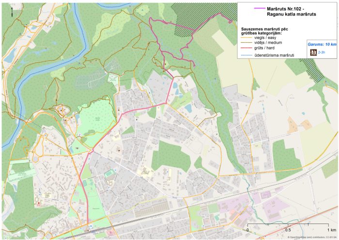  Sigulda Raganu katls Hiking trail