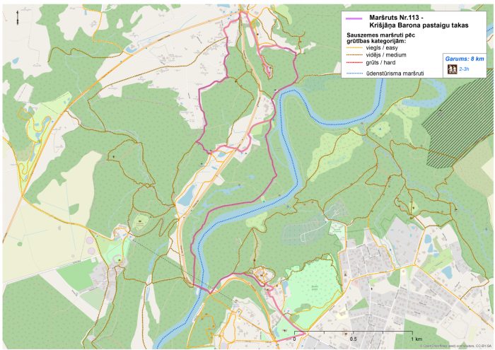 Krišjānis Barons walking trails