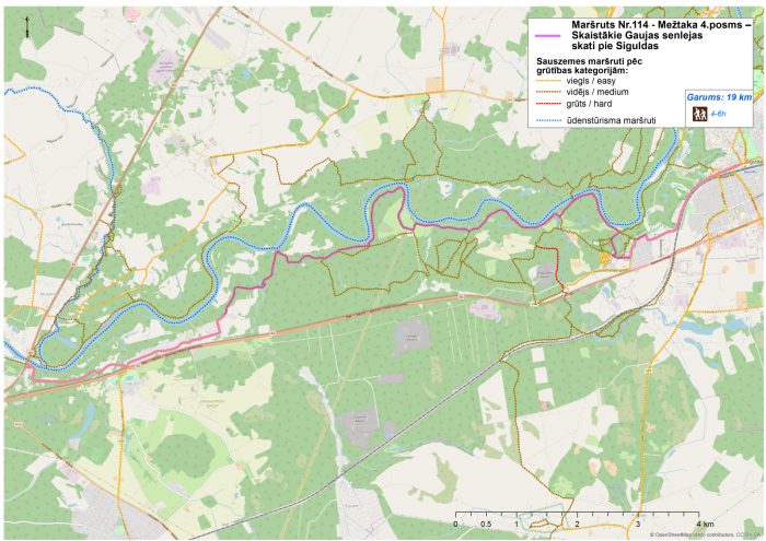 Stage 4 of the Forest Trail - The most beautiful views of the Gauja ancient valley near Sigulda