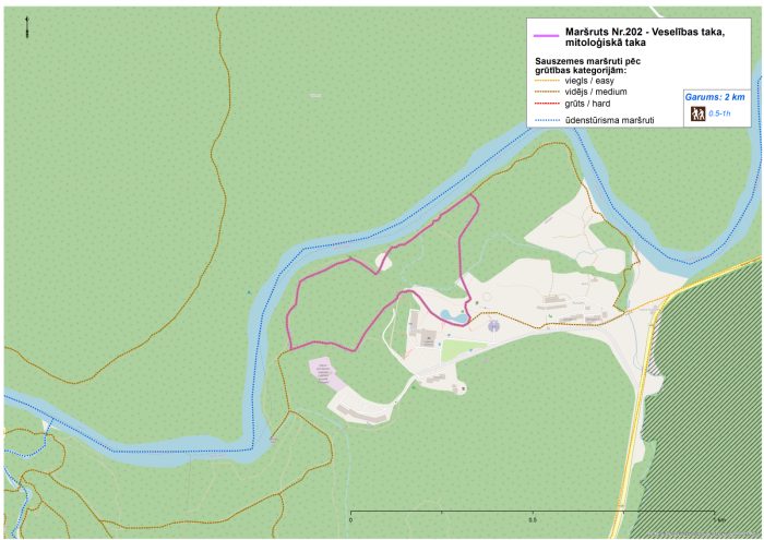 Health trail, mythological trail