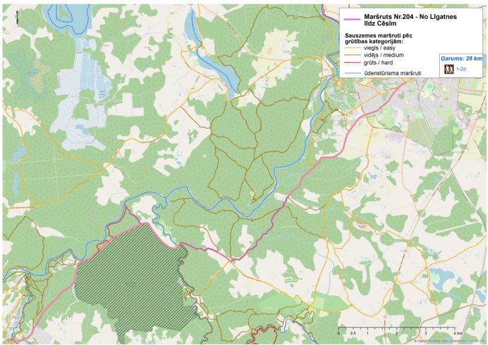 From Līgatne to Cēsis