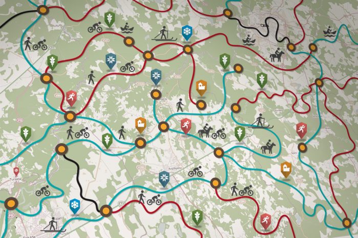Trail routes