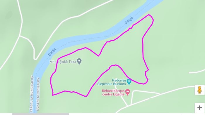 Mitological trail near Ligatne rehabilitation centre in Skalupes